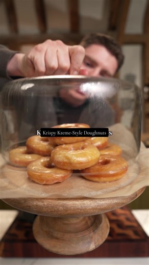 Homemade Krispy Kreme-Style Glazed Doughnuts 🍩 (full recipe in the Salty Flavours Club)