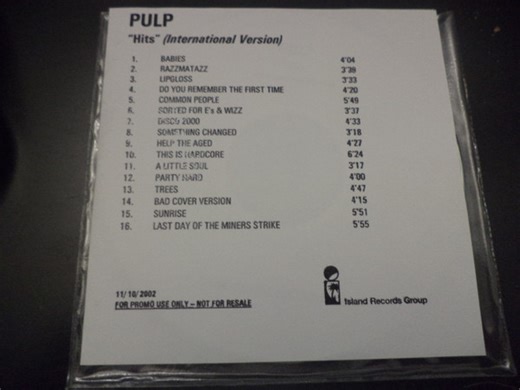 Pulp - Hits (International Version)