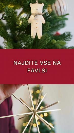 Namesto da skačete med desetimi spletnimi trgovinami, najdite vso božično dekoracijo na enem mestu. ✨ Od okraskov do sveč, od idej do navdiha. FAVI vam prihrani čas in pomaga ustvariti popoln praznični dom. 🎁 | FAVI.si