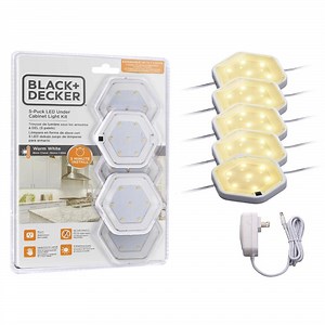 BLACK+DECKER LED Warm White Puck Light Kit (5-Pack) LEDUC-PUCK-5WK