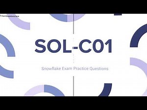 SOL-C01 SnowPro Associate: Platform Certification Exam Practice Questions