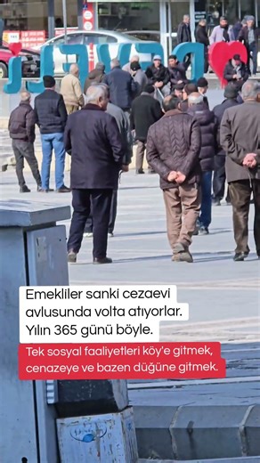 Develi meydanda #emekli #develi #develinufus #kayseri #köy