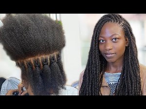 The Easiest Installation For TEMPORARY DREADLOCKS Beginners || #temporarydreads