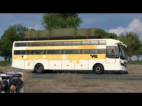 TATA Sleeper Bus HITS Ashokleyland Sleeper Bus | TOTAL FRONT DAMAGE.. | Steering Wheel Gameplay