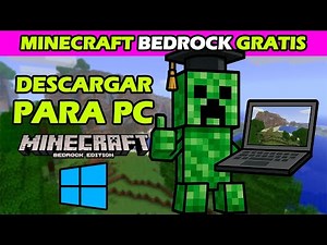 COMO DESCARGAR E INSTALAR MINECRAFT BEDROCK GRATIS PARA PC OFICIAL 2026