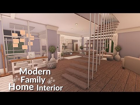 ROBLOX| BLOXBURG| Modern Family Home (part-2)| House Build