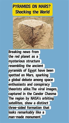 A Pyramid on MARS? 🔴 NASA Just Revealed the Truth! #shorts #spacenews