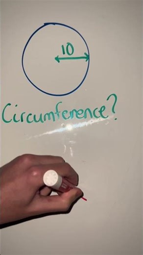 How to find CIRCUMFERENCE of a CIRCLE! #maths #circle #viral