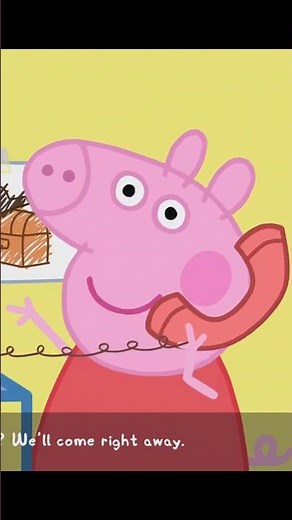 Peppa's phone call. #peppapig #shorts