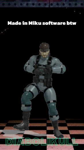 Diabolikull on Instagram: "Snake gettin' sturdy in MMD @barnakull #barnakull #solidsnake #bigboss #metalgear #mmd #mikumikudance #kojimareposted"