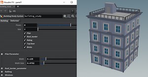Making a Procedural Building in Houdini & UE4