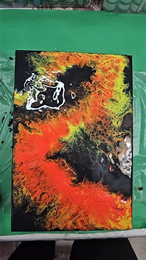 Fire flow 🔥 Fluid Art magic