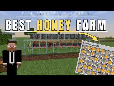 I BUILT BEST HONEY FARM IN MINECRAFT SURIVVAL SERIES 1.21 #22 #minecraft