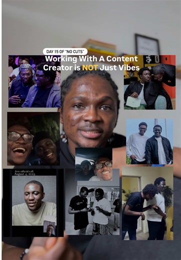 Day 15 of #nocuts Working with a content creator isn’t just vibes and cruise, it’s real work! It requires being proactive, intentional, solutions-driven, actually skilled, and resourceful. It requires being teachable, knowing how to follow instructions, staying open to learning, asking the right questions, and stepping in wherever needed. It’s about paying attention to detail, putting in long hours; understanding patterns/structure, and knowing when to create new better ones. It’s about communic