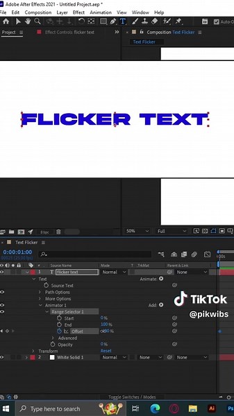 Creative Flicker Text Animation Tutorial with After Effects