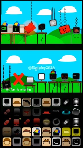 MR FUN COMPUTER ALL PHASES!🖥️Sprunki Duomix Battle🥁#sprunki #gaming #shorts #incredibox