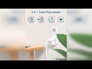 Review: 2 Pack European Travel Plug Adapter, One Beat International Power Adapter with 3 Outle...