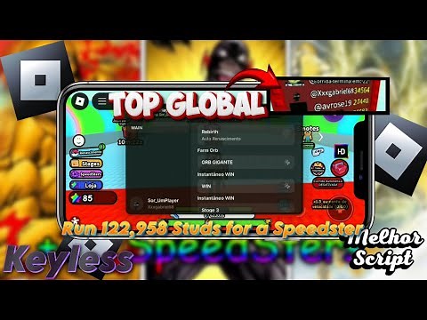Script Run 122,958 Studs for a Speedster "No Key 🔑" "TOP GLOBAL" 📱Mobile, 💻 Pc