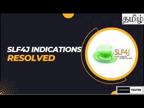 How to Resolve SLF4J Error org.slf4j.impl.staticloggerbinder | தமிழ்