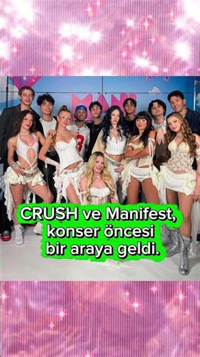 CRUSH ve Manifest, konser öncesi bir araya geldi.