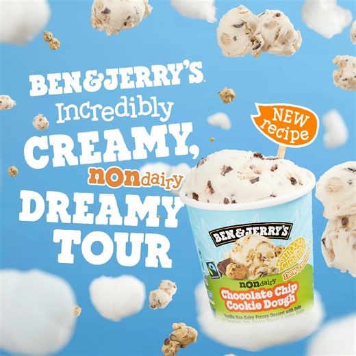 We’re going on tour! 🍦 We’re taking over Scoop Shops across the nation this summer to celebrate our new creamier-than-ever, dreamier-than-ever oat milk Non-Dairy recipe. Join us for an immersive dessert experience full of sweet surprises! Find a tour date near you: https://benjerrys.co/4b118Ld | Ben & Jerry's