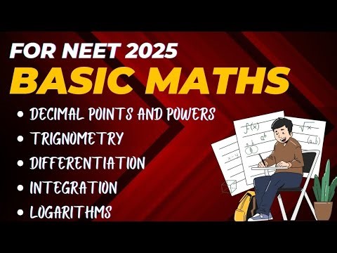 Basic Maths For NEET 2025 | Solve physics questions easily | Formulas and Equations
