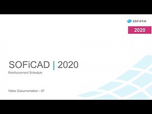 07 SOFiCAD | 2020 - Reinforcement Schedule