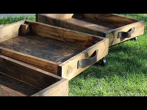 DIY Rolling Storage Cart