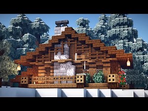❄️ Minecraft : How to build a Cozy Winter Cabin in Minecraft | Easy Tutorial |
