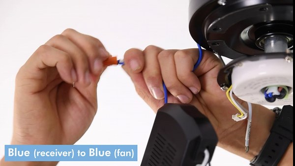 WINGBO 48 Inch Flush Mount DC Ceiling Fan with Lights and Remote, 4 Reversible Carved Wood Blades, 6-Speed Noiseless DC Motor, Hugger Ceiling Fan in Graphite Finish with Gray Blades