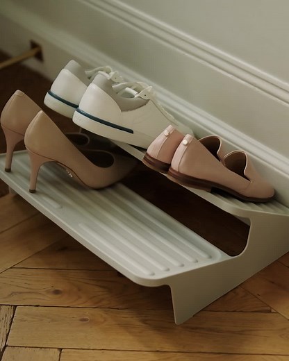 3K views · 27 reactions | Our stylish, space-saving shoe rack. Offering a tiered design that is ideal for cupboards, wardrobes, and hallways.  Shop here: https://bit.ly/JJ-Shoe-In-Large-Shoe-Rack | Joseph Joseph | Facebook