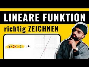 Lineare Funktion zeichnen | Funktionsgraph | Mathe einfach erklärt | Herr Maqbool