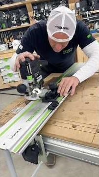 Cutting some fluting with the ‪@festool-canada‬OF 1010 router and accessories on the MFT table