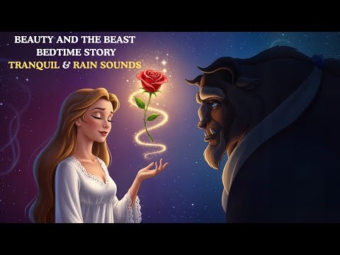 Beauty and the Beast Bedtime Story for Adults | Soothing Sleep Story with Rain & Tranquil Sounds