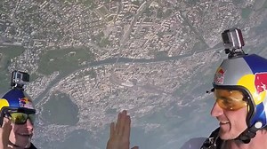 What a great opportunity to swoop into the Hangar7 The Flying Bulls #verleihtflügel For some great pix taken by Wolfgang Lienbacher check out our Hompage http://www.redbullskydiveteam.com Red Bull SIFE GoPro Happy Socks On adidas Sport eyewear | Red Bull Skydive Team
