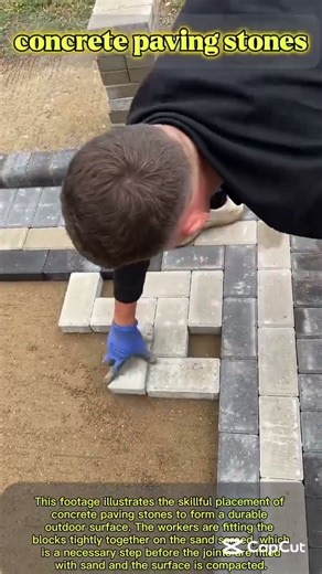 ​🚧 Expert Installation of Herringbone Paving Pattern