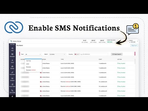 How to enable SMS Messages in Zoho CRM (Activate Sms Alerts)