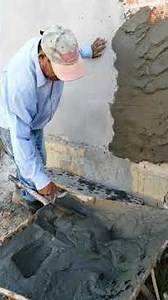 Spanish plastering wall