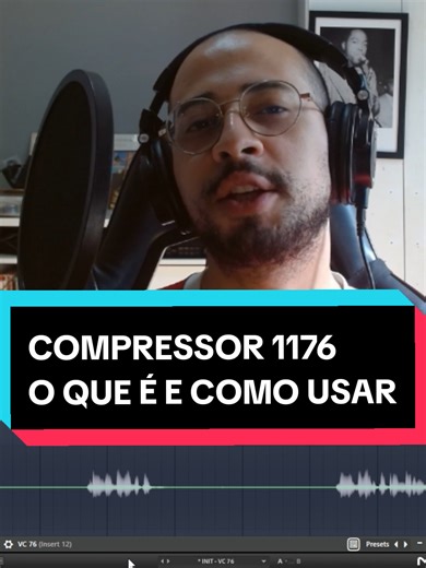 Compressor 1176 na mixagem de voz e instrumentos #educacao #masterizacao #sounddesign #mixagem #producaomusical