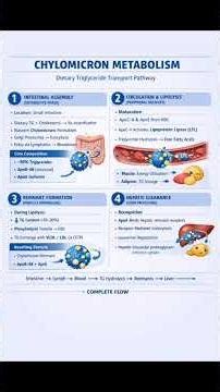 Chylomicron Metabolism Explained in 60 Seconds | Lipoprotein Metabolism Made Easy
