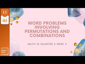 Solve Problems Involving Permutations and Combinations || G10Q3 @maamtubal7568