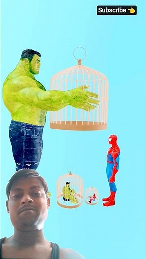 spider vs hulk😲#cartoon .