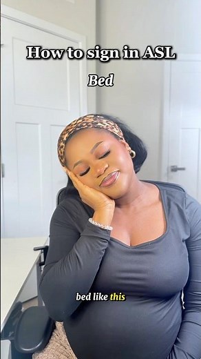 How to sign Bed in ASL. #asl