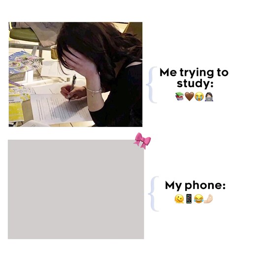 Trying to Study but My Phone Distracts Me — Funny Study Breaks
