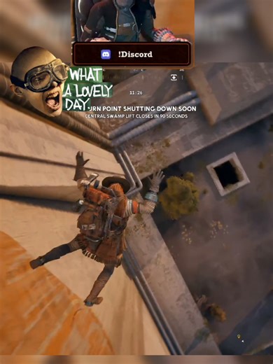 Epic Ledge Grab Moment in Gameplay