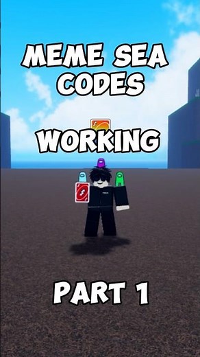 MEME SEA CODES (WORKING) PART 2 #roblox #memesea #shorts