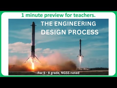 1 minute preview of "The Engineering Design Process" educational science video.