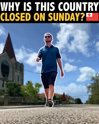 101K views · 2.6K reactions | Did you know that Tonga is the only country in the world to be "officially" CLOSED on Sunday? It is actually illegal to work, and could be punishable by a large fine or imprisonment. Find out why in this video, and share it with your friends if you enjoyed :) Follow Drew Binsky for more stories from EVERY country, and join me on https://instagram.com/drewbinsky | Drew Binsky | Facebook