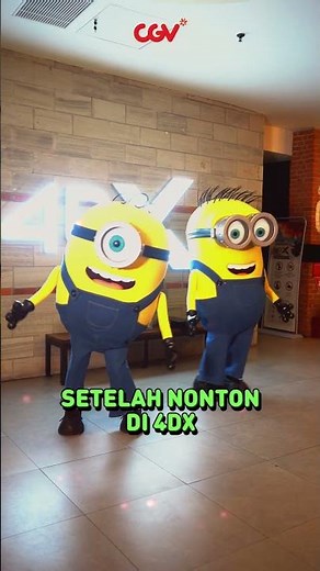 Before vs After Nonton Minions & Monsters di 4DX