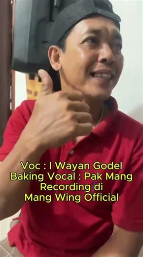 I Wayan Godel Recording Lagu Bali Terbaru di Mang Wing Official dengan Baking Vocal Pak Mang Rediasa